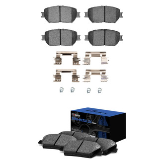 R1 Concepts® - Semi-Metallic Front and Rear Brake Pad Set