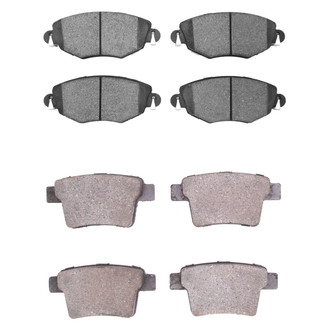 R1 Concepts® - Semi-Metallic Front and Rear Brake Pad Set