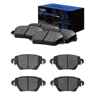 R1 Concepts® - Semi-Metallic Semi-Metallic Front and Rear Brake Pad Set