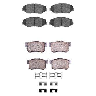 R1 Concepts® - Semi-Metallic Front and Rear Brake Pad Set