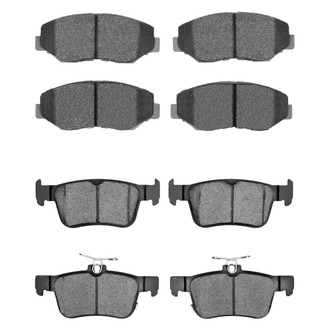 R1 Concepts® - Semi-Metallic Front and Rear Brake Pad Set