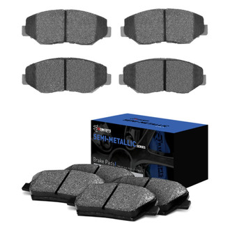 R1 Concepts® - Semi-Metallic Front and Rear Brake Pad Set