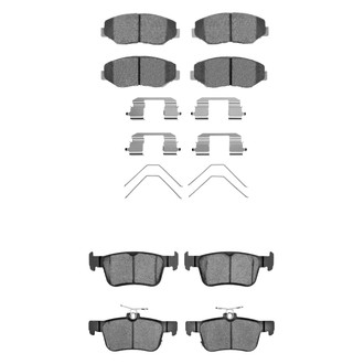 R1 Concepts® - Semi-Metallic Front and Rear Brake Pad Set