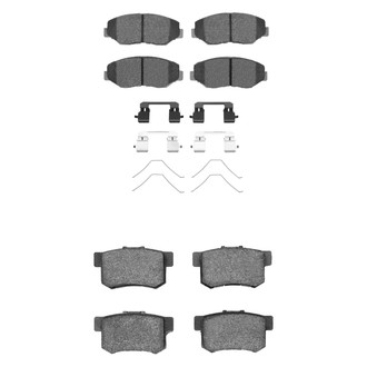 R1 Concepts® - Semi-Metallic Front and Rear Brake Pad Set