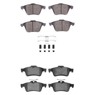 R1 Concepts® - Semi-Metallic Semi-Metallic Front and Rear Brake Pad Set