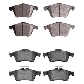 R1 Concepts® - Semi-Metallic Semi-Metallic Front and Rear Brake Pad Set