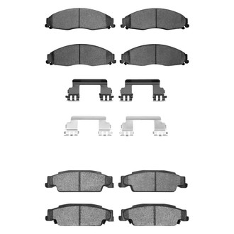 R1 Concepts® - Semi-Metallic Semi-Metallic Front and Rear Brake Pad Set