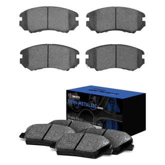 R1 Concepts® - Semi-Metallic Front and Rear Brake Pad Set