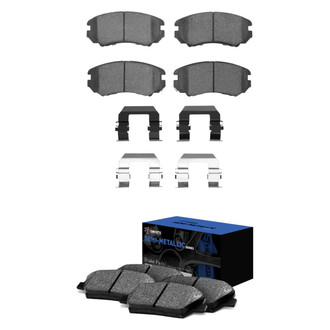 R1 Concepts® - Semi-Metallic Front and Rear Brake Pad Set