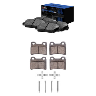 R1 Concepts® - Semi-Metallic Front and Rear Brake Pad Set