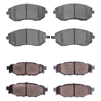 R1 Concepts® - Semi-Metallic Front and Rear Brake Pad Set