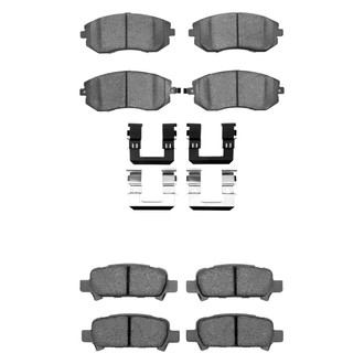 R1 Concepts® - Semi-Metallic Semi-Metallic Front and Rear Brake Pad Set