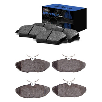 R1 Concepts® - Semi-Metallic Front and Rear Brake Pad Set