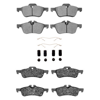 R1 Concepts® - Semi-Metallic Semi-Metallic Front and Rear Brake Pad Set