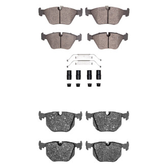 R1 Concepts® - Semi-Metallic Semi-Metallic Front and Rear Brake Pad Set
