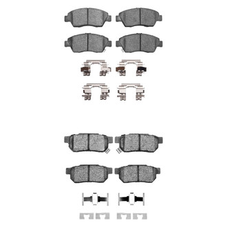 R1 Concepts® - Semi-Metallic Semi-Metallic Front and Rear Brake Pad Set