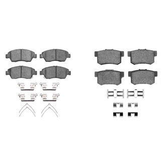 R1 Concepts® - Semi-Metallic Semi-Metallic Front and Rear Brake Pad Set