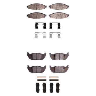 R1 Concepts® - Semi-Metallic Semi-Metallic Front and Rear Brake Pad Set