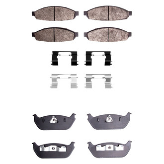 R1 Concepts® - Semi-Metallic Semi-Metallic Front and Rear Brake Pad Set