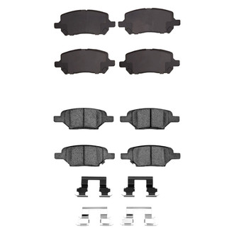 R1 Concepts® - Semi-Metallic Front and Rear Brake Pad Set