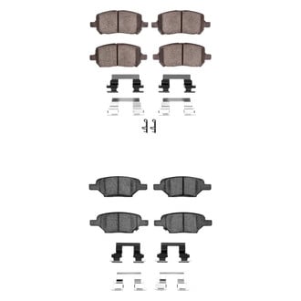 R1 Concepts® - Semi-Metallic Front and Rear Brake Pad Set