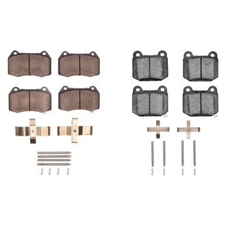 R1 Concepts® - Semi-Metallic Semi-Metallic Front and Rear Brake Pad Set