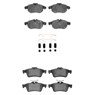 R1 Concepts® - Semi-Metallic Semi-Metallic Front and Rear Brake Pad Set