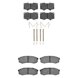 R1 Concepts® - Semi-Metallic Front and Rear Brake Pad Set