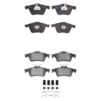 R1 Concepts® - Semi-Metallic Semi-Metallic Front and Rear Brake Pad Set
