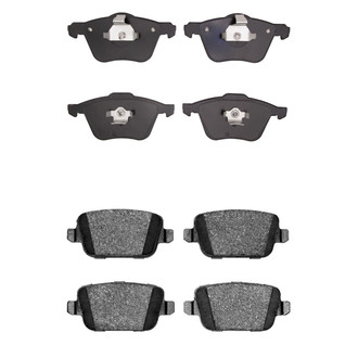 R1 Concepts® - Semi-Metallic Semi-Metallic Front and Rear Brake Pad Set
