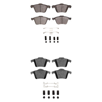 R1 Concepts® - Semi-Metallic Semi-Metallic Front and Rear Brake Pad Set