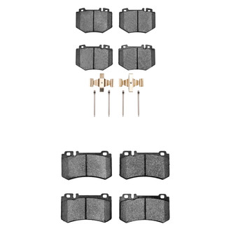 R1 Concepts® - Semi-Metallic Semi-Metallic Front and Rear Brake Pad Set