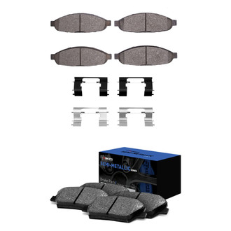 R1 Concepts® - Semi-Metallic Front and Rear Brake Pad Set