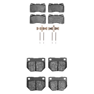 R1 Concepts® - Semi-Metallic Semi-Metallic Front and Rear Brake Pad Set