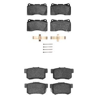 R1 Concepts® - Semi-Metallic Semi-Metallic Front and Rear Brake Pad Set
