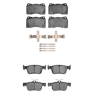 R1 Concepts® - Semi-Metallic Front and Rear Brake Pad Set