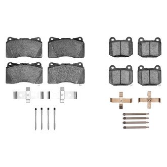 R1 Concepts® - Semi-Metallic Semi-Metallic Front and Rear Brake Pad Set