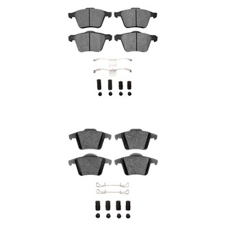 R1 Concepts® - Semi-Metallic Semi-Metallic Front and Rear Brake Pad Set