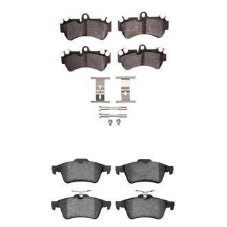 R1 Concepts® - Semi-Metallic Semi-Metallic Front and Rear Brake Pad Set