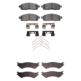 R1 Concepts® - Semi-Metallic Front and Rear Brake Pad Set