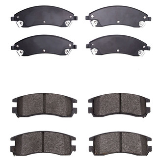 R1 Concepts® - Semi-Metallic Semi-Metallic Front and Rear Brake Pad Set