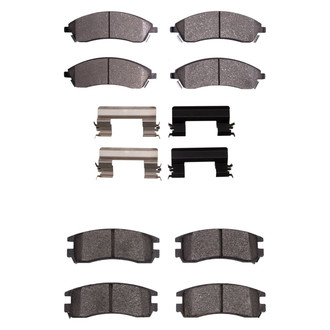 R1 Concepts® - Semi-Metallic Semi-Metallic Front and Rear Brake Pad Set