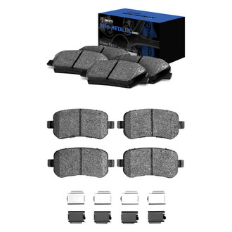 R1 Concepts® - Semi-Metallic Front and Rear Brake Pad Set