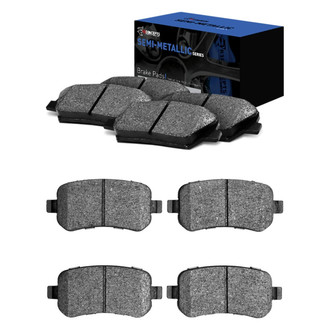 R1 Concepts® - Semi-Metallic Front and Rear Brake Pad Set