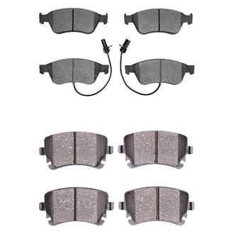 R1 Concepts® - Semi-Metallic Semi-Metallic Front and Rear Brake Pad Set