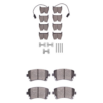 R1 Concepts® - Semi-Metallic Semi-Metallic Front and Rear Brake Pad Set