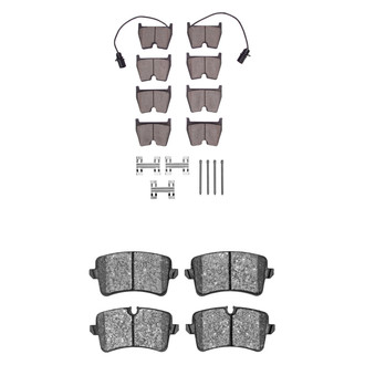 R1 Concepts® - Semi-Metallic Semi-Metallic Front and Rear Brake Pad Set