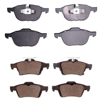 R1 Concepts® - Semi-Metallic Front and Rear Brake Pad Set