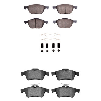 R1 Concepts® - Semi-Metallic Semi-Metallic Front and Rear Brake Pad Set