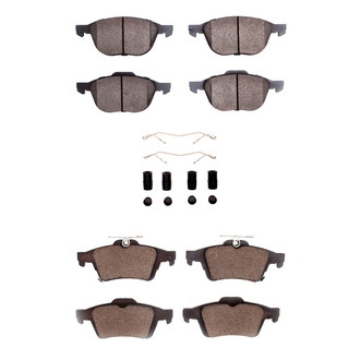 R1 Concepts® - Semi-Metallic Front and Rear Brake Pad Set